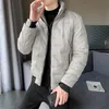 スタンドカラーパフジャケットメンズ秋のカジュアルジャケット男性韓国ファッション服軽量スリムフィットコート2022プラスサイズ8xl