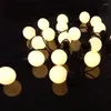 Stringhe Homixs 5M 20pcs 4CM Big Ball Led String Light Filo nero Outdoor Ghirlanda di Natale Fata Giardino Stellato Luci 110V 220V