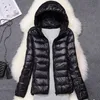 Parkas Femme Doudoune Femme 15 Couleurs Plus La Taille 5XL 6XL 7XL Printemps Automne Femme Ultra Léger Packable Doudoune À Capuche 221007