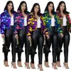 Dames down parkas winter dames korte high kraag volle mouw ritscamouflage print jas straat buiten nachtclub jas tops 221007