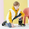 Boots Fashion Children Snow Real Wool Boys Casual Shoes Winter Fur Plush Girls Ankle Waterproof Sneakers Kids Running Shoe 221007