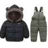 Clothing Sets Winter Children Clothing Sets Lamb Fleece Coats Down Pants Baby Thicken Warm 2Pcs Suit Kids Clothes Boys Girls Fashion Jackets 221007