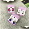 Stud Mixed Batch 50Pcs / Lot Crystal Bow Earrings Stud Accessories Ground Stall Supply Womens Jewelry Yao Drop Delivery 2021 Mjfashion Dhmpg