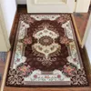 Tapis de style européen Fleurs Jacquard Tapis Tapis pour chambre à coucher Salon Cuisine Bains Tapis Porte Anti-dérapant Décoration de la maison