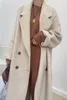 Womens Wool Blends Autunno e inverno alpaca double face cappotto in cashmere uomo e donna cappotto in lana ispessita coppia sciolta 221007