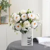 Dekorative Blumen, künstliche Rosen, künstlicher Blumenstrauß, 50 g, Zuhause, Wohnzimmer, Metalldraht, Requisiten, Geburtstagsfeier, Hochzeit, Dekoration, romantische Blumensträuße