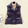 Women's Vests Autumn Winter Down Vest Women Short Waistcoat Windbreaker Thick Warm 90 White Duck Down Coat Gilets Sleeveless Jacket 221007