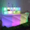 Modern commercial lighting Color Changing Rechargeable PE LED high cocktail bar tables counter of BAR