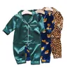 Zestawy odzieży Dzieci Zestaw piżamowy garnitur dla dzieci ubrania dla dzieci chłopcy dziewczęta odzież lodowa satynowa satynowa topy