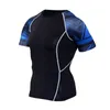 Body Shapers heren T-shirt Korte mouwen Heren Compressie Fitness Baseball Training Voetbal Training Gym mannen Doek