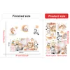 Stickers Muraux Animaux De Bande Dessinée Fête Sticker Mural pour Enfants chambre Maternelle Décor Amovible Stickers Décoration De La Maison Art Peintures Murales Fonds D'écran DIY 221008