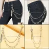 Party Favor Cuban Link Chains KeyChain for Women Hiphop Pant Jeans Punk Rock Byxor Chain Street Key Hipster Drop Delivery 2021 Hom DHJ4Z