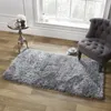 Tapis Urijk 1PC tapis antidérapant de couleur grise Super doux tapis moderne pour salon/chambre tapis tapis de chevet