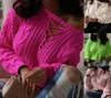 Pulls pour femmes pull tricoté pour femmes automne hiver évider pull à manches longues décontracté solide