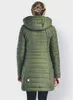 Damen Yoga Baumwolle Down Kapuze -Jacke Outfit Solid Color Puffermantel Sport lang Style Winter -Outwee Warm halten