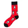 Men's Socks 3 Pairs Fashion Cotton Hip Hop Man Woman Skateboard Painting Animal Happy Funny Classic Sokken Men