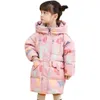 Down jas winter meisjes jongens puffer jassen warmte waterdicht kind lange jassen cartoon kinderen sneeuw outfits baby therme parka 1 8 jaar 221007