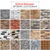 Stickers muraux Autocollants muraux 3D 30x30 cm résistant à l'eau et à l'huile ne se décolorent pas papiers peints imitation brique carrelage pierre grain pavé pour la décoration de la maison 221008