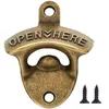 Bottle Openers Zinc Alloy Wall Mount With Screws Open Here Classic Mounted Vintage Style Home Bartender RRB16129