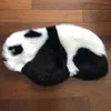 Halılar Tüylü Panda Çocuk Halıya Peluş Halı Oturma Odası Yatak Odası El Yapımı Sade Kabarık Mat Faux Bebek Oyun 2022