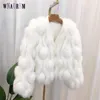 Womens Fur Faux Winter Grass Jacket Knitted Cardigan Big Cotton Candy Fashion Vneck elastic 221007