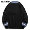 Maglioni da uomo LENSTID Uomo Hip Hop Maglione lavorato a maglia Maglioni Ricamo Orso Streetwear Harajuku Autunno Casual Maglieria Pullover Moda Top 221008