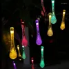 Strängar AC220V 3M 20 LED Bubble Water Drop String Fairy Light For Wedding Party Juldekorationer Homegarland Curtain Home Dec