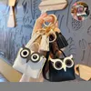 Trendy Coin Purse Chain Tassel Pu Leather Owl Animal Buckle Car Pendant Bag Gift Nyckel Ringtillbehör 1008709970