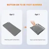 Blankets HYR Washable Electric Blanket Heating Mat Foot Heater Folding Booties Insulation