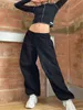 Spodnie damskie capris cuteandpsycho streetwear joggers workowate spodnie luźne kobiety nogi punkowe punkowe solidne modne moda