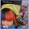 Stirnbänder Kirsche Tai Chi Gänseblümchen Y2K Dreieck Haarschal Gestricktes Stirnband Turban Bandana Kopfwickel für Haarschmuck HUANZHI 2022 NEU T221007