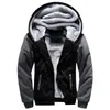 Mens Hoodies Sweatshirts Winter Thick Warme Fleece dragkedja Coat Sportwear Man Streetwear 4XL 5XL 221007