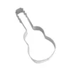 Baking Moulds Guitar Cookie Cutter Candy Biscuit Mold Cooking Tools Music Theme Metal Musical Instrument Cutters Mould