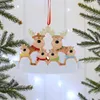 Juldekorationer Personlig rena Family Tree Ornament 2022 S￶t harts Deer Holiday Party Year Gifts Decor Pendent