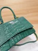 Hourglass B Bag 2022 Latest Women Fashion Shoulder Bags Totes Cross Body Luxury Retro Half Moon crocodile embossed Leather Purse Wallets Handle Handbags