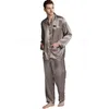 Vêtements de nuit pour hommes Ensemble de pyjamas en satin de soie pour hommes Pyjama Pyjamas Loungewear S M L XL XXL XXXL 4XL Plus Size Big and tall 221007