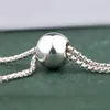Braccialetti di collegamento all'ingrosso romantico argento sterling 925 regolato bellezza glaciale scorrevole per ciondoli e perline europei