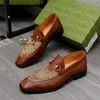 8 стиль роскошные дизайнерские мужчины одеваются обувь высококачественная скользящая подлинная кожа