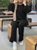 Etnische kleding Fashion Women Full Puff Sleeve Casual Set Zanzea 2 -delige moslim Urban Tracksuit Solid Loose Pant Suits Outifites matching 221007