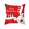 Kuddefodral täcker kuddar tryckt Merry Christmas Office Sofa Stol Home Textiles Kudde utan kudde Core Xmas Gift 40 Styles