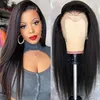 Yaki Kinky Full Lace Full Human Hair Wig Sem Glueless 360 Wigs Frontal para Mulheres Negras 130% Densidade Natural Diva1