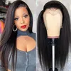 Yaki Kinky Full Lace Human Hair Wig Glueless 360 흑인 여성을위한 전면 가발 130% 밀도 자연 색상 diva1