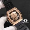 Multifunção Superclone Luxury Mechanics Watches Richa Milles Wristwatch Engrwolf Watch R RM052 Série 2824 Mecânica automática Rose 4ym5 qhi8