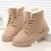 Bottes 2022 neige imperméable cheville pour femmes femmes chaussures d'hiver chaussons en peluche chaud Mujer 221007