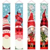 Christmas Decorations Faceless Rudolph Printed Couplet Door Banner Decoration Doorway Wall Hanging Ornament Xmas Year Decor