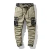 Men's Pants New Army Green Camouflage Print Cargo Casual Loose Outdoor Tactical Multi Pocket Big Size 29-38 G221007