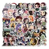 50PCS Adesivi Anime Adesivi Demon Slayer Adesivo impermeabile in vinile per bottiglie d'acqua per skateboard per laptop