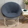 Housses de chaise ronde Jacquard tissu soucoupe housse extensible lune couverture pour adultes salon Protection des meubles lavable