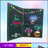 Greeting Cards Led Light Glowing Sound Music Paper Greeting Card Drop Delivery 2021 Home Garden Festive Party Supplies Event Nerdsrope Dh3Fc