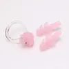 Swimming nose clip earplugs home set soft silicone waterproof 6 colors